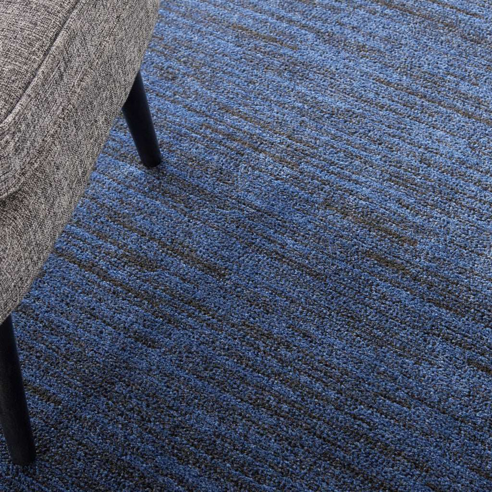 6' X 6' Midnight Blue Round Non Skid Indoor Outdoor Area Rug - Homeroots - Flyclothing LLC