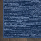 2' X 4' Navy Blue Non Skid Indoor Outdoor Runner Rug - Homeroots - Flyclothing LLC