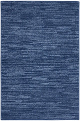 2' X 4' Navy Blue Non Skid Indoor Outdoor Runner Rug - Homeroots - Flyclothing LLC