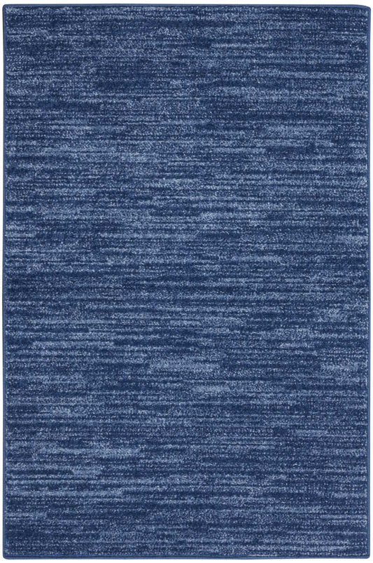 2' X 4' Navy Blue Non Skid Indoor Outdoor Runner Rug - Homeroots - Flyclothing LLC