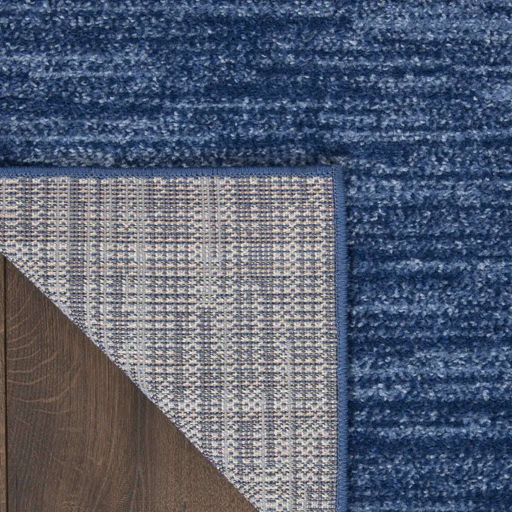 3' X 5' Navy Blue Non Skid Indoor Outdoor Area Rug - Homeroots - Flyclothing LLC