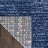 3' X 5' Navy Blue Non Skid Indoor Outdoor Area Rug - Homeroots - Flyclothing LLC