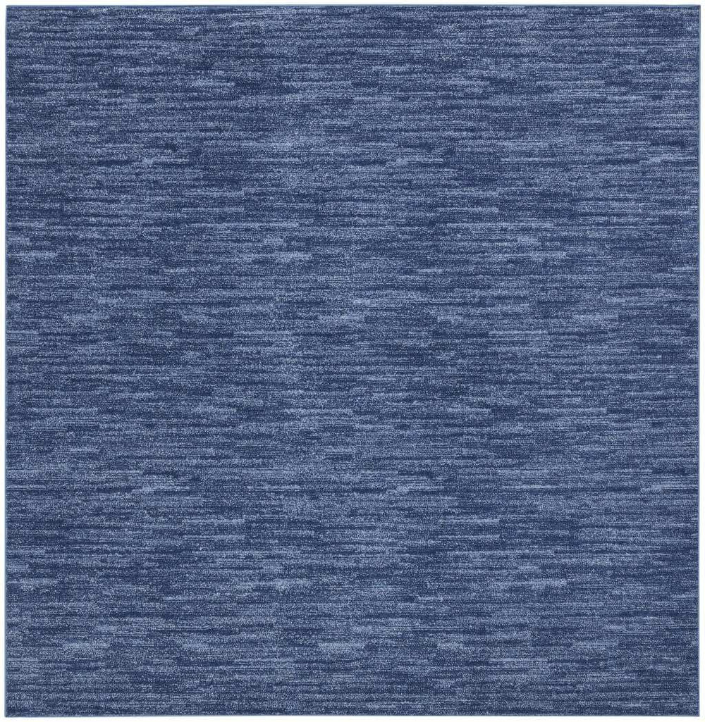 5' X 5' Navy Blue Square Non Skid Indoor Outdoor Area Rug - Homeroots - Flyclothing LLC