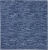 5' X 5' Navy Blue Square Non Skid Indoor Outdoor Area Rug - Homeroots