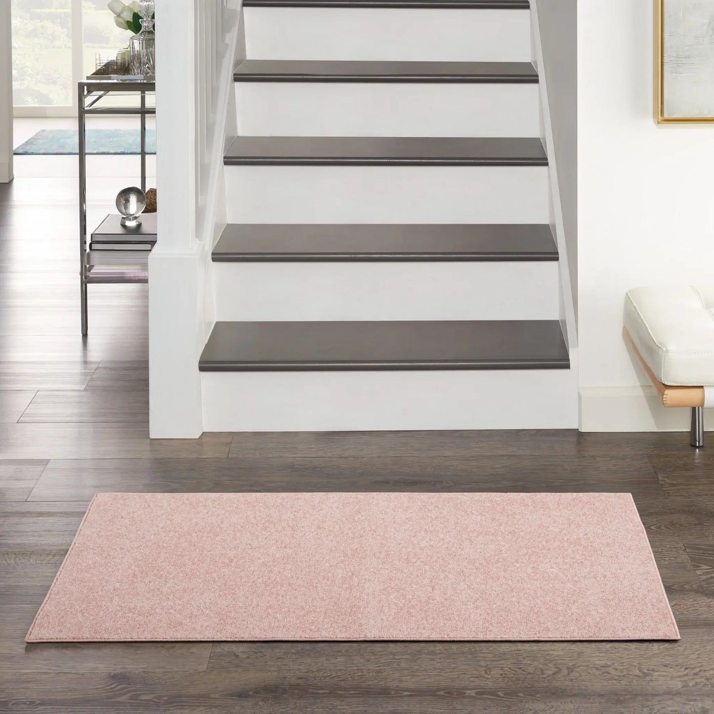 2' X 4' Pink Non Skid Indoor Outdoor Runner Rug - Homeroots - Flyclothing LLC