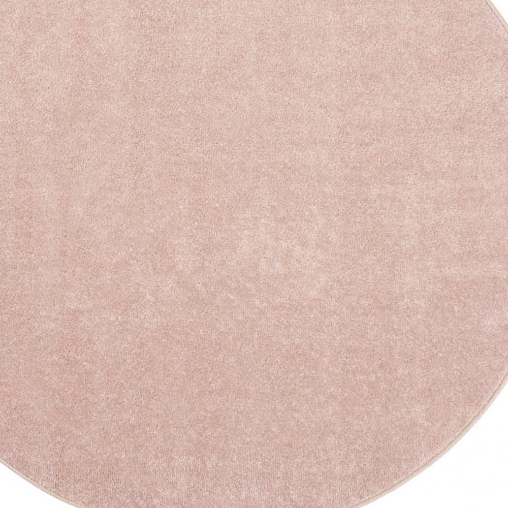 4' X 4' Pink Round Non Skid Indoor Outdoor Area Rug - Homeroots - Flyclothing LLC