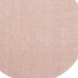 4' X 4' Pink Round Non Skid Indoor Outdoor Area Rug - Homeroots