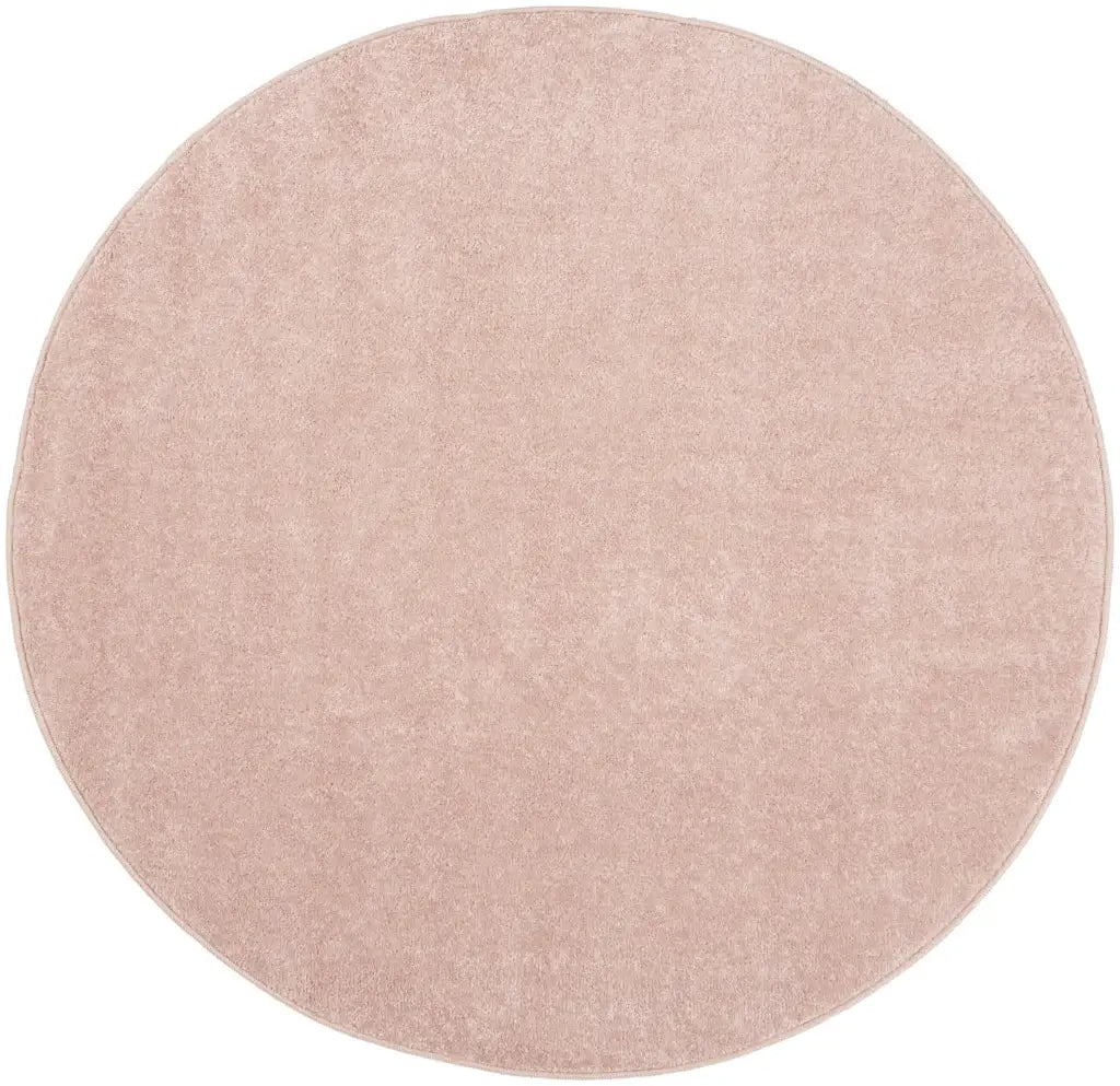 4' X 4' Pink Round Non Skid Indoor Outdoor Area Rug - Homeroots - Flyclothing LLC