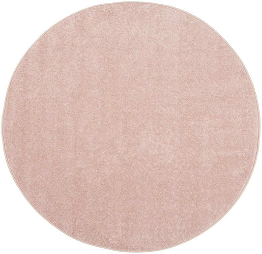 4' X 4' Pink Round Non Skid Indoor Outdoor Area Rug - Homeroots - Flyclothing LLC