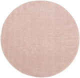 4' X 4' Pink Round Non Skid Indoor Outdoor Area Rug - Homeroots