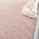 4' X 4' Pink Round Non Skid Indoor Outdoor Area Rug - Homeroots - Flyclothing LLC
