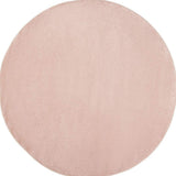 6' X 6' Pink Round Non Skid Indoor Outdoor Area Rug - Homeroots - Flyclothing LLC
