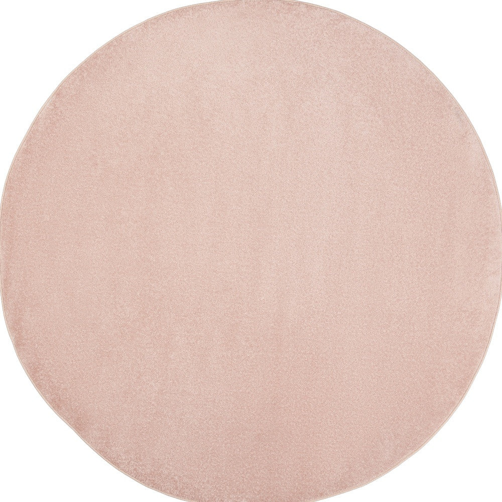 6' X 6' Pink Round Non Skid Indoor Outdoor Area Rug - Homeroots