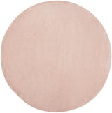 6' X 6' Pink Round Non Skid Indoor Outdoor Area Rug - Homeroots - Flyclothing LLC