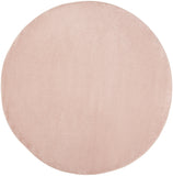 6' X 6' Pink Round Non Skid Indoor Outdoor Area Rug