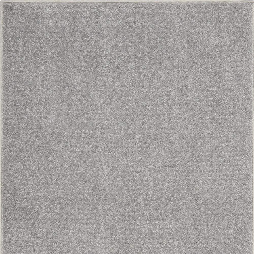 2' X 4' Silver Grey Non Skid Indoor Outdoor Runner Rug - Homeroots - Flyclothing LLC