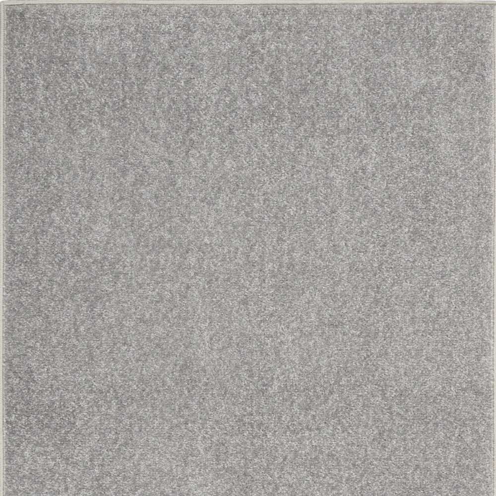 2' X 4' Silver Grey Non Skid Indoor Outdoor Runner Rug - Homeroots - Flyclothing LLC
