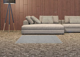 2' X 4' Silver Grey Non Skid Indoor Outdoor Runner Rug - Homeroots - Flyclothing LLC