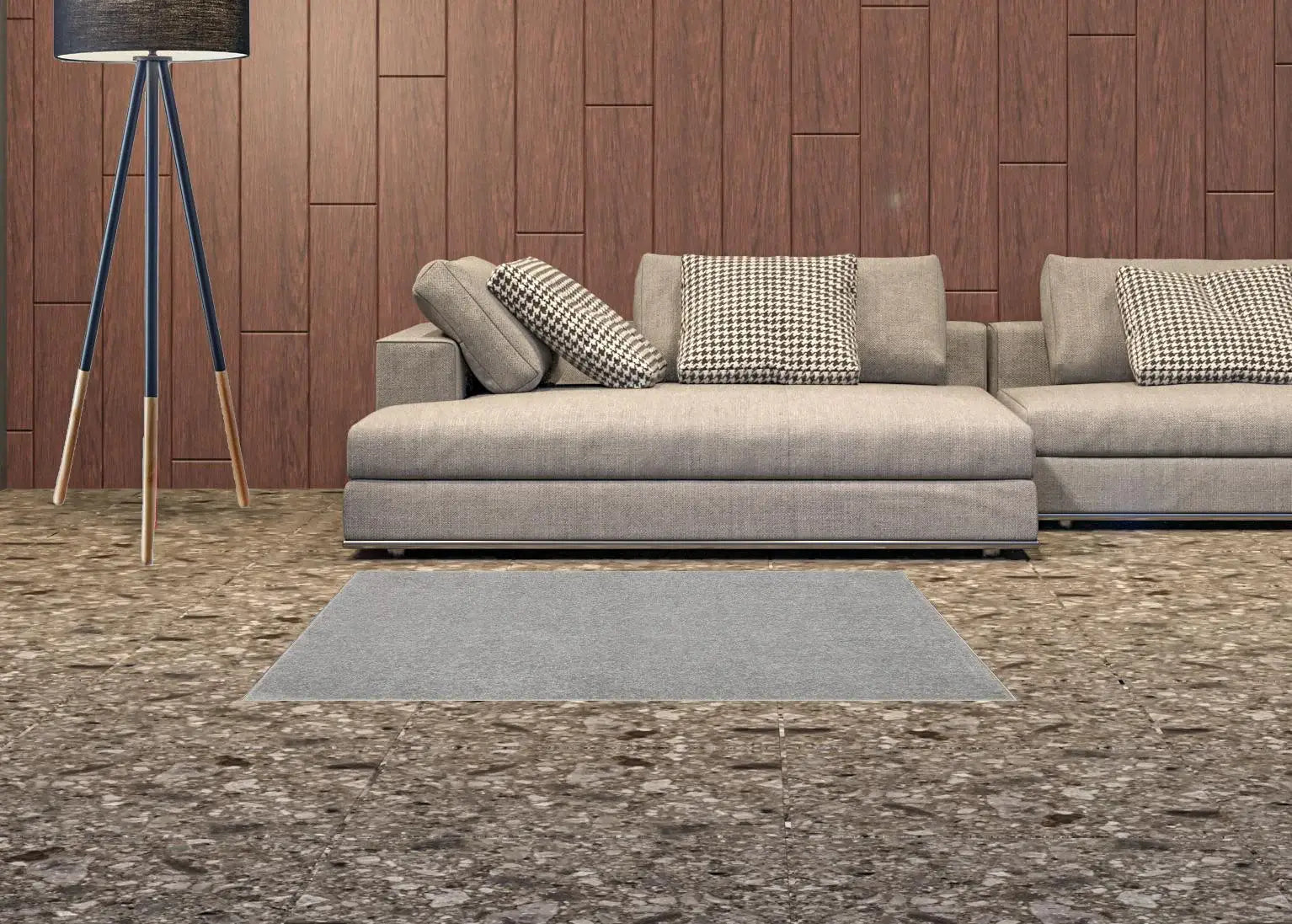 2' X 4' Silver Grey Non Skid Indoor Outdoor Runner Rug - Homeroots - Flyclothing LLC