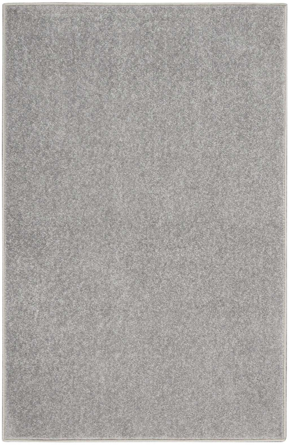 2' X 4' Silver Grey Non Skid Indoor Outdoor Runner Rug - Homeroots - Flyclothing LLC
