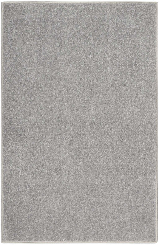 2' X 4' Silver Grey Non Skid Indoor Outdoor Runner Rug - Homeroots - Flyclothing LLC