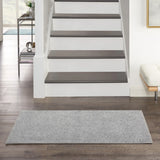 2' X 4' Silver Grey Non Skid Indoor Outdoor Runner Rug - Homeroots - Flyclothing LLC