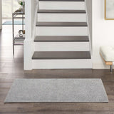 2' X 4' Silver Grey Non Skid Indoor Outdoor Runner Rug - Homeroots - Flyclothing LLC