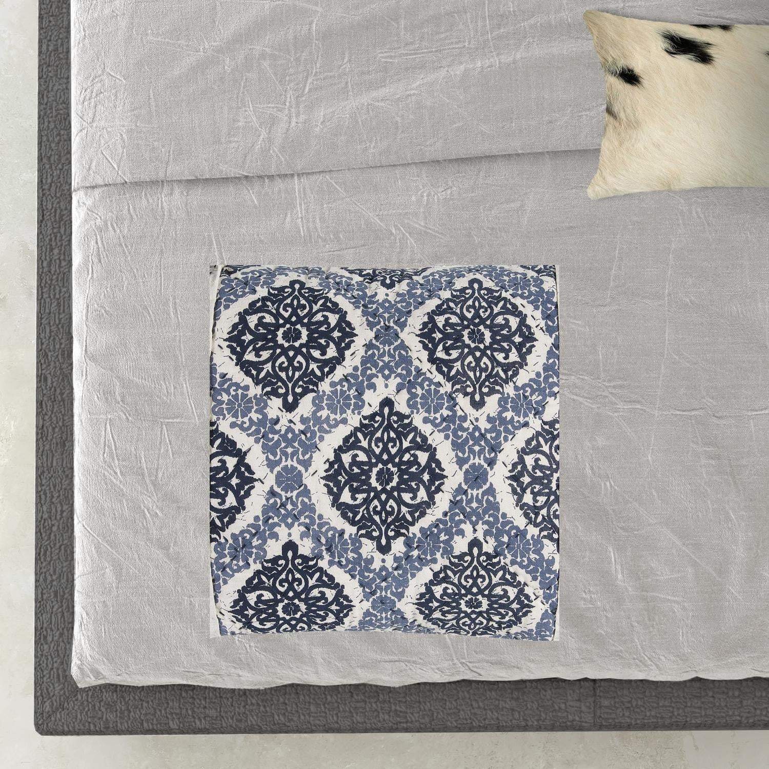 Indigo Queen 100% Cotton 300 Thread Count Machine Washable Down Alternative Comforter - Homeroots - Flyclothing LLC