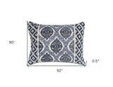 Indigo Queen 100% Cotton 300 Thread Count Machine Washable Down Alternative Comforter - Homeroots - Flyclothing LLC