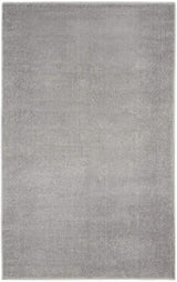 3' X 5' Silver Grey Non Skid Indoor Outdoor Area Rug - Homeroots - Flyclothing LLC