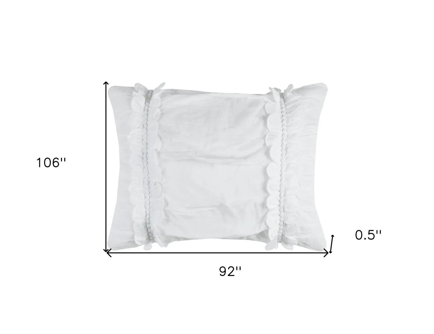 White King 100% Cotton 300 Thread Count Machine Washable Down Alternative Comforter - Homeroots - Flyclothing LLC