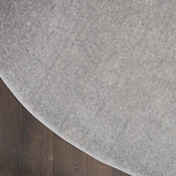 4' X 4' Silver Grey Round Non Skid Indoor Outdoor Area Rug - Homeroots - Flyclothing LLC