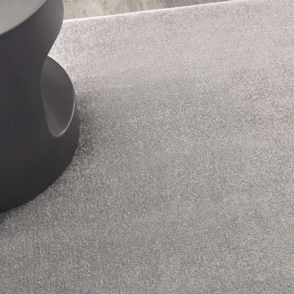 5' X 5' Silver Grey Square Non Skid Indoor Outdoor Area Rug - Homeroots - Flyclothing LLC
