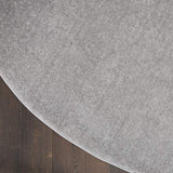 6' X 6' Silver Grey Round Non Skid Indoor Outdoor Area Rug - Homeroots - Flyclothing LLC