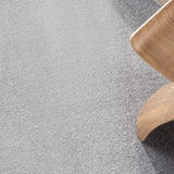 6' X 6' Silver Grey Round Non Skid Indoor Outdoor Area Rug - Homeroots - Flyclothing LLC