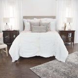 White Queen 100% Cotton 300 Thread Count Machine Washable Down Alternative Comforter - Homeroots - Flyclothing LLC