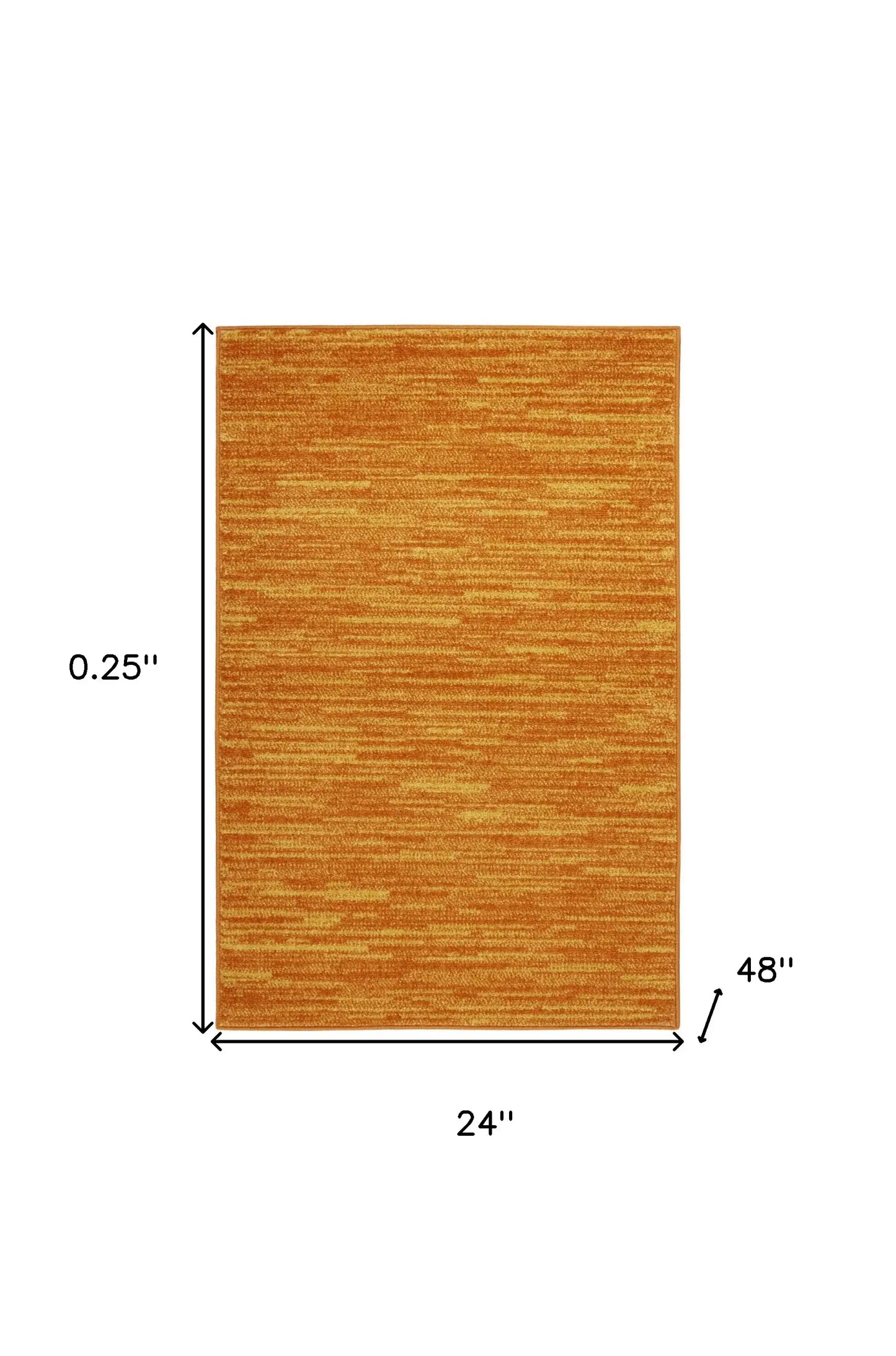 2' X 4' Sunburst Non Skid Indoor Outdoor Runner Rug - Homeroots - Flyclothing LLC