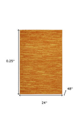 2' X 4' Sunburst Non Skid Indoor Outdoor Runner Rug - Homeroots - Flyclothing LLC