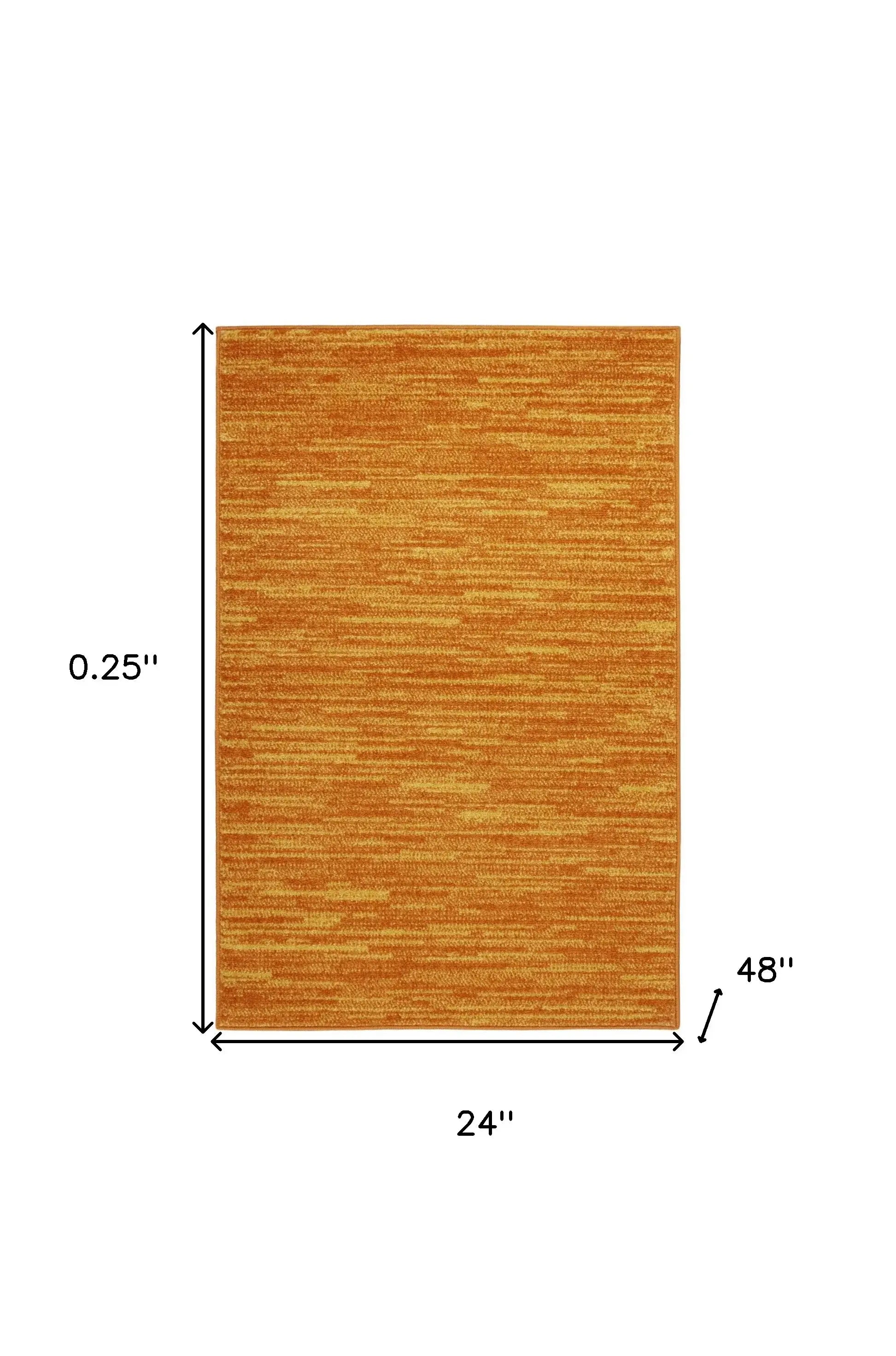 2' X 4' Sunburst Non Skid Indoor Outdoor Runner Rug - Homeroots - Flyclothing LLC