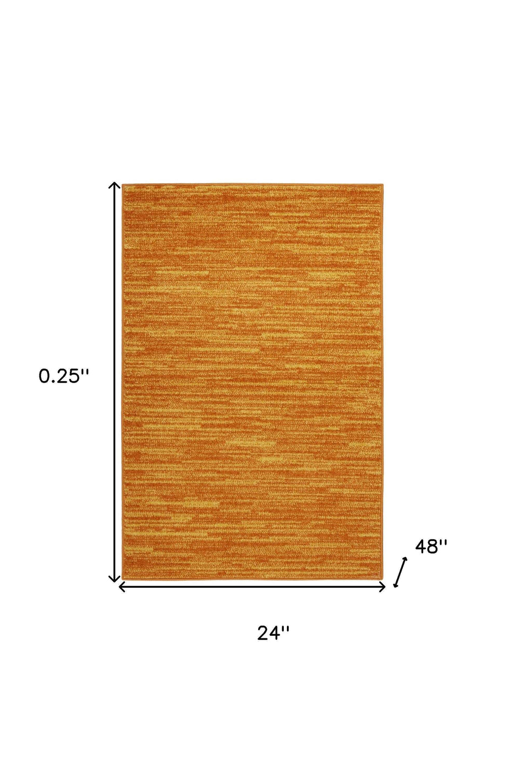 2' X 4' Sunburst Non Skid Indoor Outdoor Runner Rug - Homeroots - Flyclothing LLC