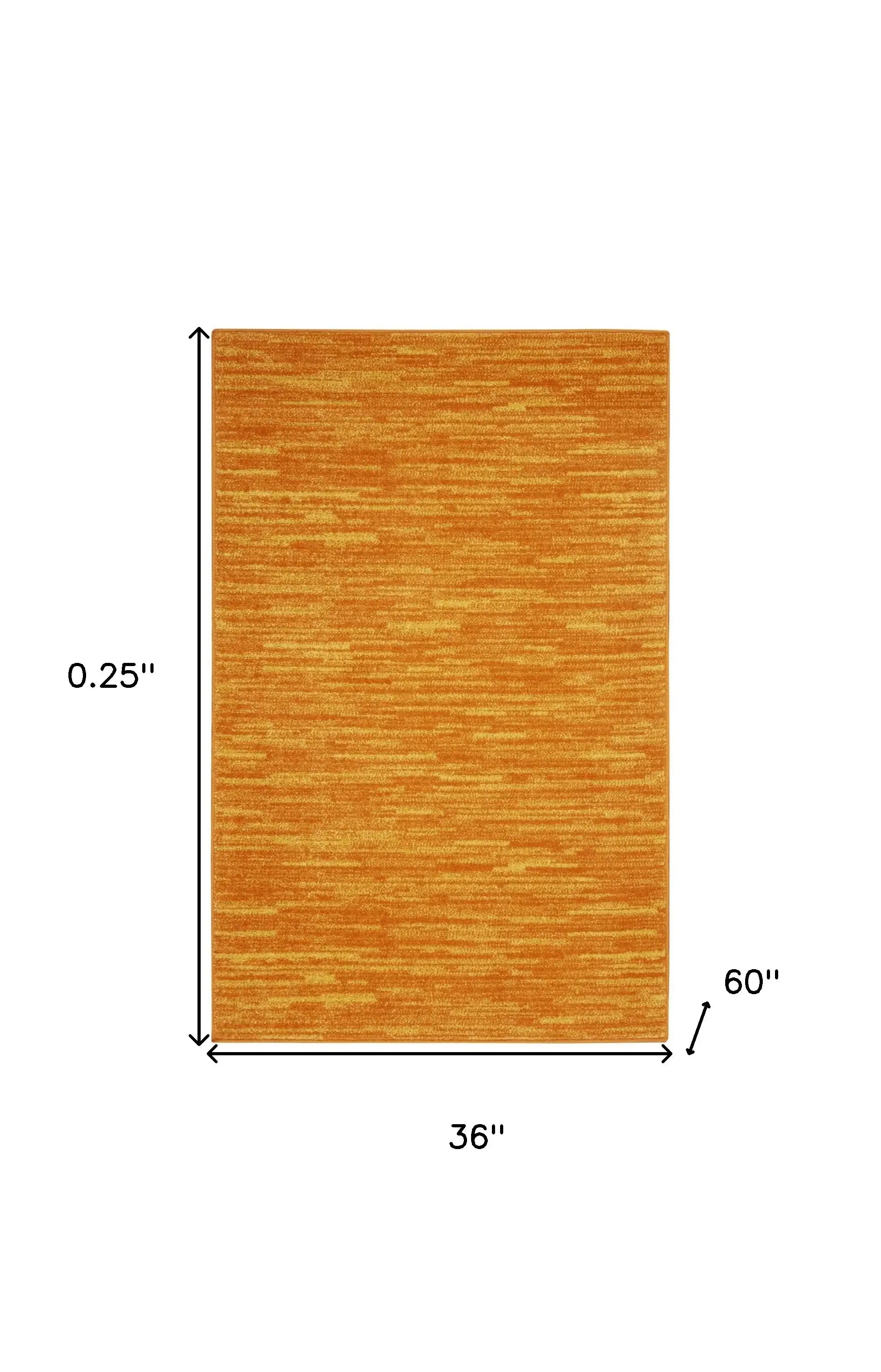 3' X 5' Sunburst Non Skid Indoor Outdoor Area Rug - Homeroots - Flyclothing LLC