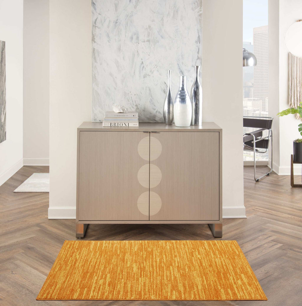 3' X 5' Sunburst Non Skid Indoor Outdoor Area Rug - Homeroots - Flyclothing LLC