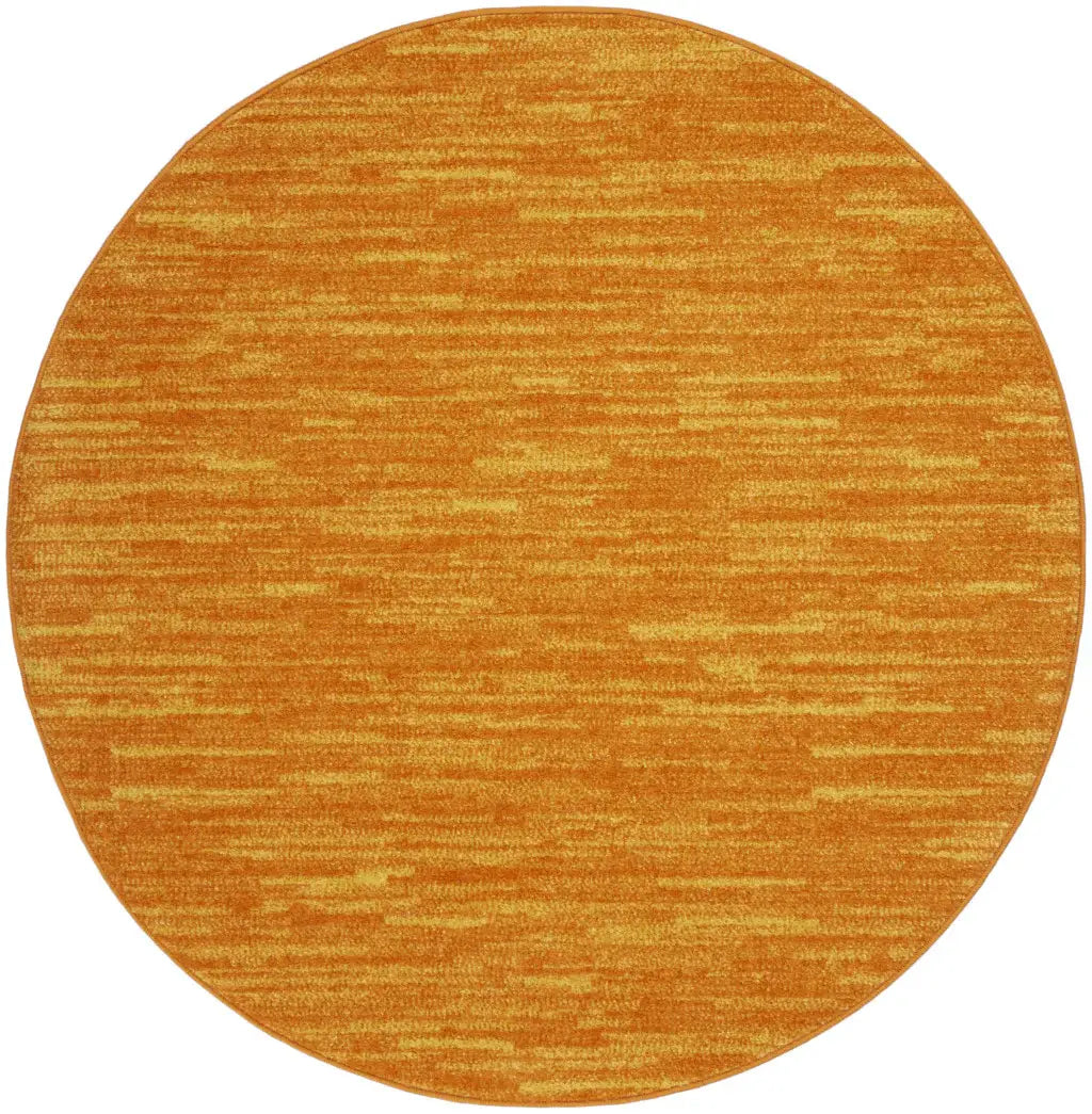4' X 4' Sunburst Round Non Skid Indoor Outdoor Area Rug - Homeroots - Flyclothing LLC