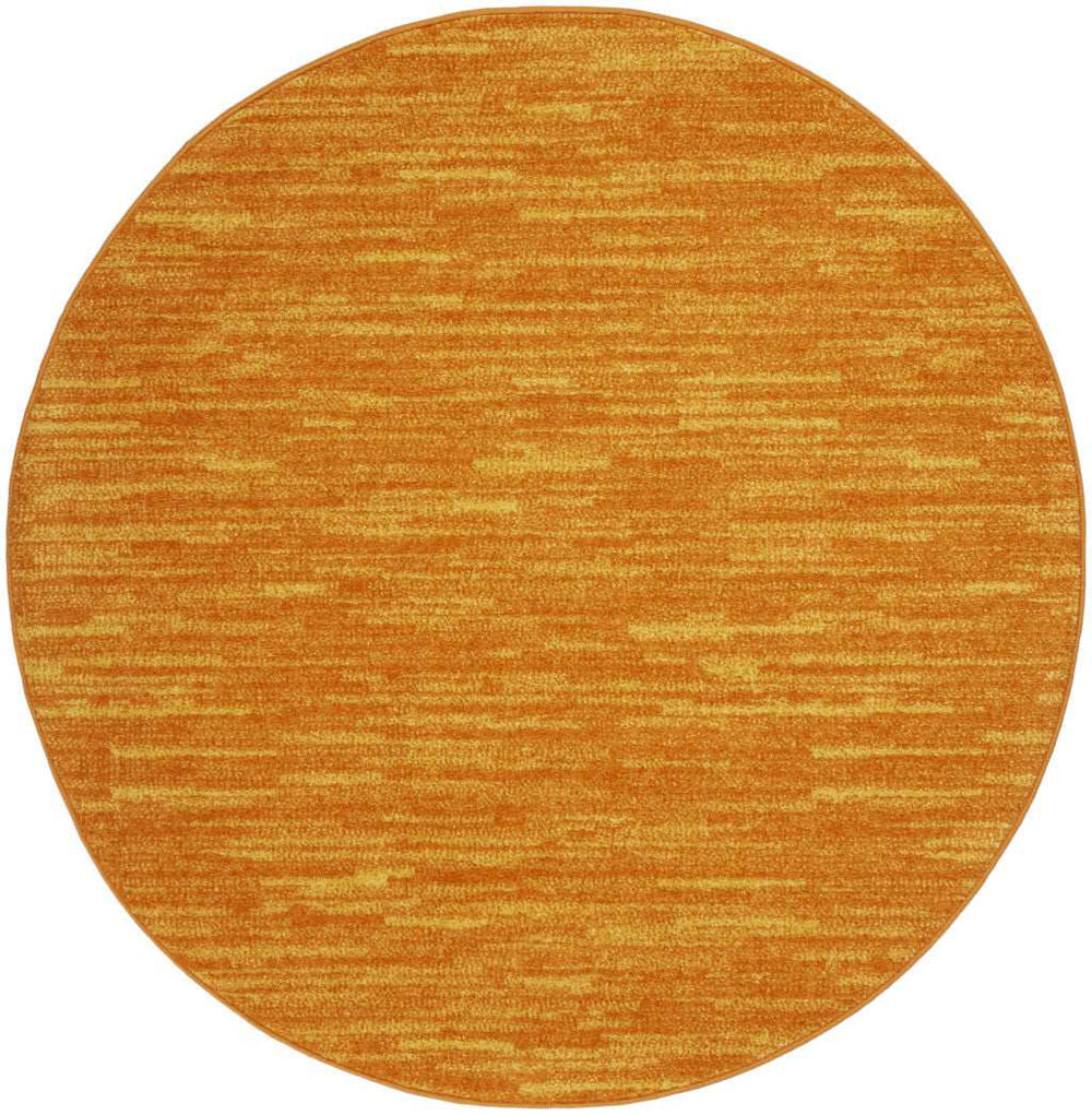 4' X 4' Sunburst Round Non Skid Indoor Outdoor Area Rug - Homeroots - Flyclothing LLC