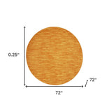 6' X 6' Sunburst Round Non Skid Indoor Outdoor Area Rug - Homeroots - Flyclothing LLC