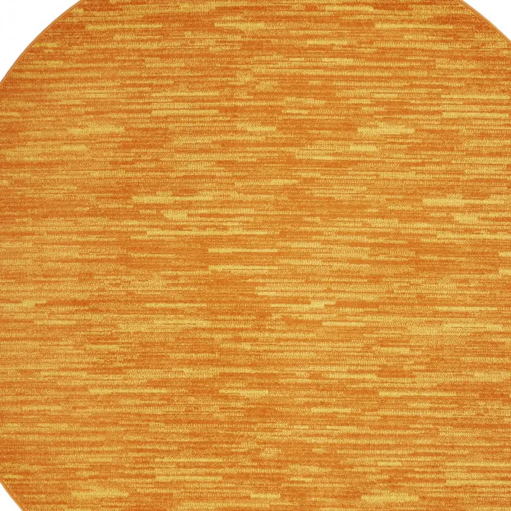 6' X 6' Sunburst Round Non Skid Indoor Outdoor Area Rug - Homeroots - Flyclothing LLC