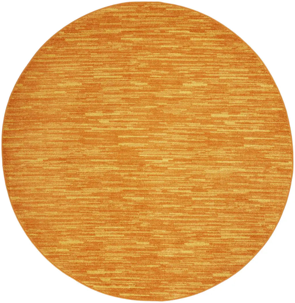 6' X 6' Sunburst Round Non Skid Indoor Outdoor Area Rug - Homeroots - Flyclothing LLC