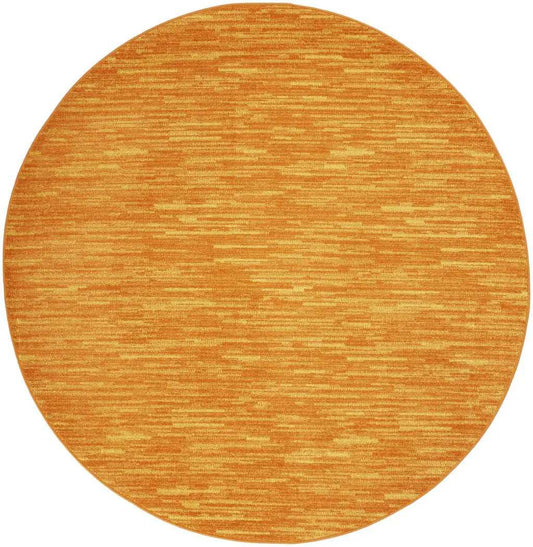 6' X 6' Sunburst Round Non Skid Indoor Outdoor Area Rug - Homeroots - Flyclothing LLC