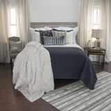 Indigo Queen 100% Cotton 300 Thread Count Machine Washable Down Alternative Comforter - Homeroots