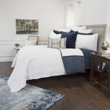 White King 100% Cotton 300 Thread Count Washable Down Alternative Comforter - Homeroots - Flyclothing LLC